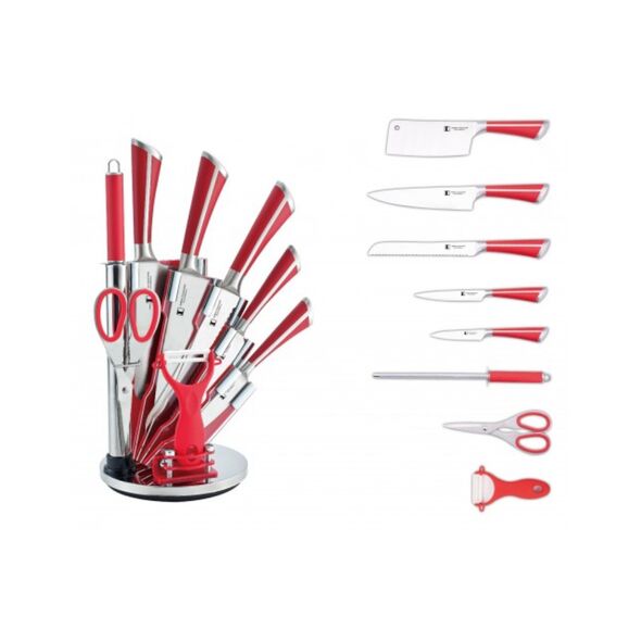 knife-9pcs-crevette-rouge-1 طقم سكاكين 9 قطع