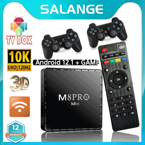 M8 Pro Mini android tv 12.1 + 10000 Game